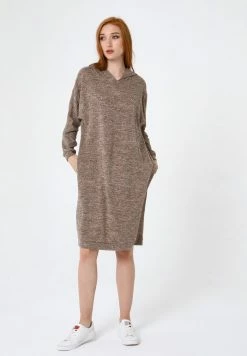 Madam-T APRILIA - Robe En Jersey - Dunkelbeige -Madam-T Soldes 2022 550abeeb3b7941a2b88a510f208ad92b