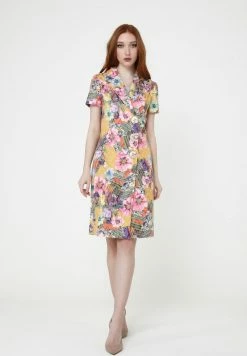 Madam-T Robe Chemise - Senf, Rosa -Madam-T Soldes 2022 55358b1921184fb18457457627c7711a