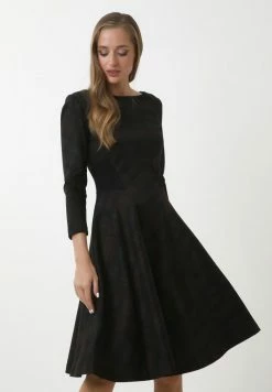 Madam-T LUIZIANA - Robe De Jour - Schwarz/braun