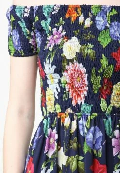 Madam-T DGAMILA - Robe Longue - Blau, Koralle -Madam-T Soldes 2022 5551fb999c6b40ce81cfdd0d3ad2a0ae