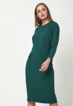 Madam-T Robe Fourreau - Grün