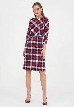 Madam-T MUARA - Robe Fourreau - Blau/birkhite -Madam-T Soldes 2022 55ce4be908a047e0b9fcfe21e150a742