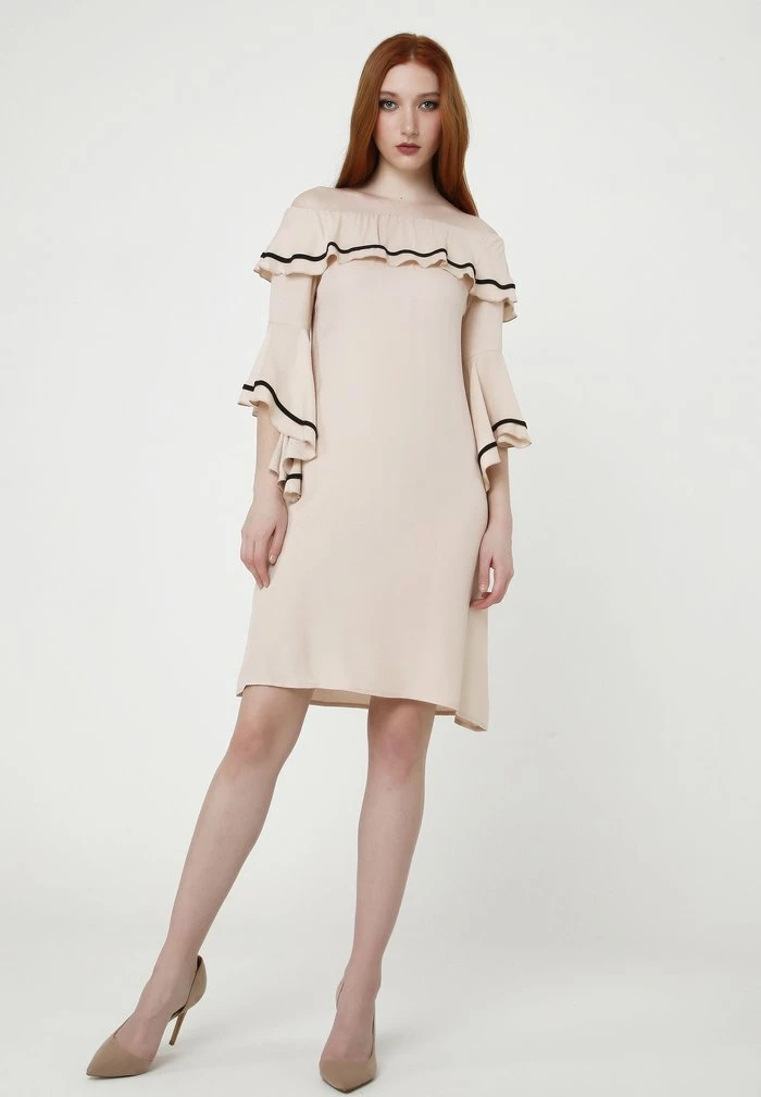 Madam-T SALLY - Robe De Jour - Beige 6 Madam-T SALLY - Robe De Jour - Beige – Image 6