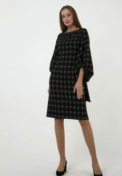 Madam-T ULANA - Robe De Jour - Schwarz/weiß -Madam-T Soldes 2022 5655a598cced4c5693c4a6b171661932