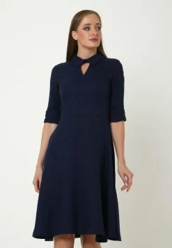 Madam-T Robe Fourreau - Blau