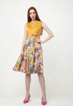 Madam-T ARGENTINA - Robe De Jour - Senf, Rosa