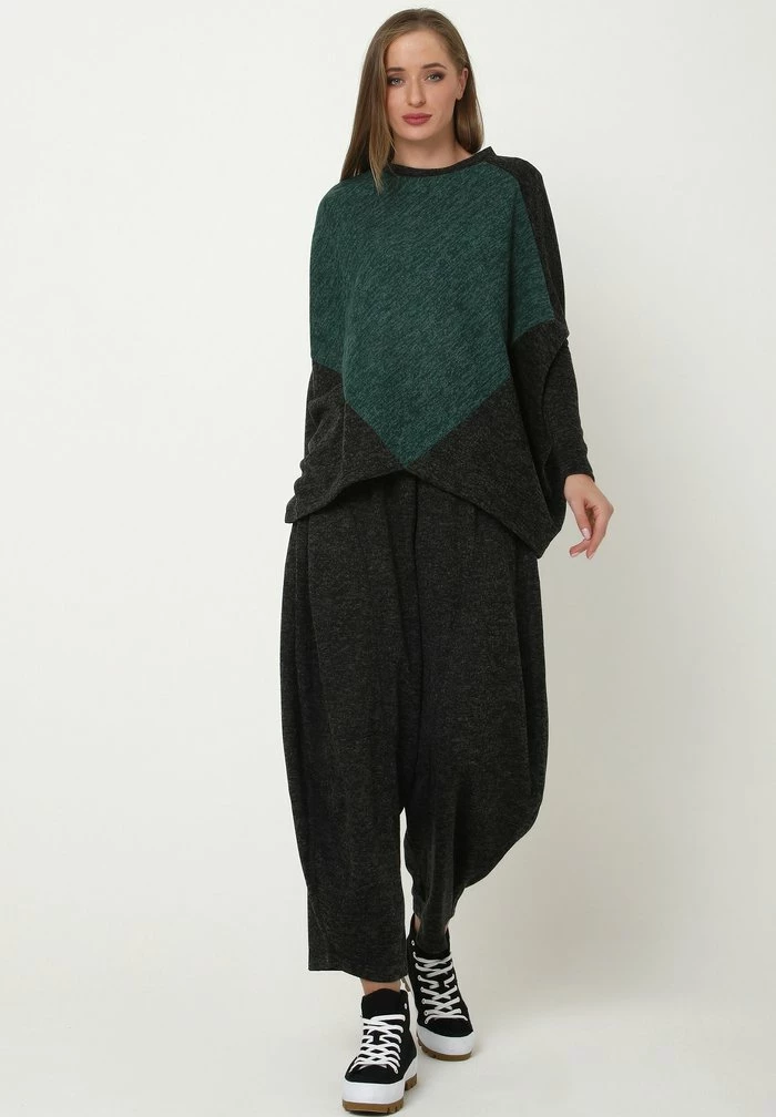 Madam-T EMMANA - T-shirt Imprimé - Schwarz, Grün 2 Madam-T EMMANA - T-shirt Imprimé - Schwarz, Grün – Image 2