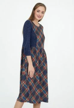 Madam-T SHARLIS - Robe De Jour - Blau/rot -Madam-T Soldes 2022 57ddbcd323e3433ba65e62e5dd2601f2