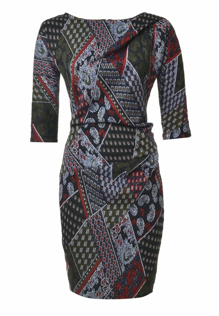 Madam-T PIHTA - Robe Fourreau - Khaki, Rot 8 Madam-T PIHTA - Robe Fourreau - Khaki, Rot – Image 8