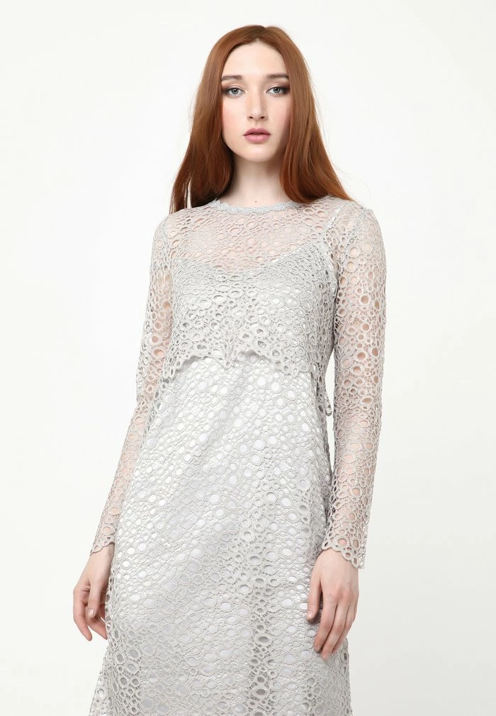 Madam-T GALERI - Robe Fourreau - Grau 7 Madam-T GALERI - Robe Fourreau - Grau – Image 7