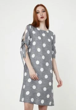 Madam-T Robe De Jour - Blau, Weiß