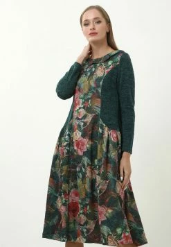 Madam-T PATRICIA - Robe De Jour - Green/light Pink -Madam-T Soldes 2022 5a5246f1202d48e78ec6d2ddf4795785