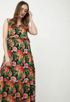 Madam-T LENOR - Robe De Jour - Schwarz, Orange -Madam-T Soldes 2022 5adaf6b5514b4aa6b2ddab703b725129