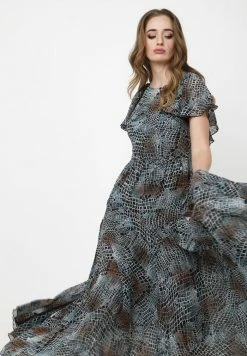 Madam-T ELIZABETTA - Robe Longue - Schwarz, Hellblau -Madam-T Soldes 2022 5af3ab5dce59416a9b59cceaad72927d