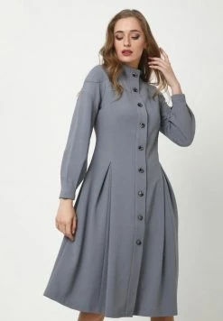 Madam-T LIVARA - Robe Chemise - Lichtgrau