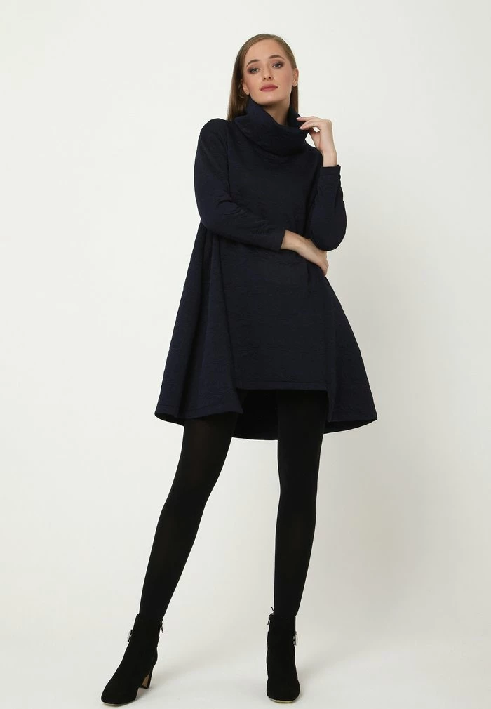 Madam-T Robe En Jersey - Blau 2 Madam-T Robe En Jersey - Blau – Image 2