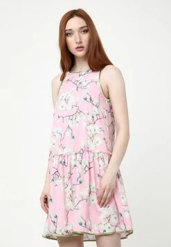 Madam-T LAZUR - Robe De Jour - Rosa Weiß