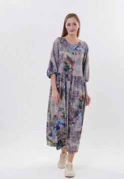 Madam-T HANITESSA - Robe De Jour - Dunkelbeige Blau