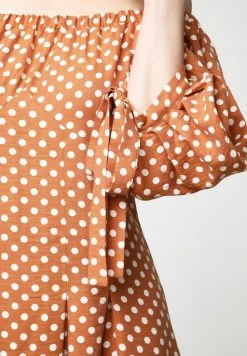 Madam-T ANTONELLA - Robe De Jour - Terrakotta/weiß -Madam-T Soldes 2022 5bffcacfc3c5417c909e2d992888dda9