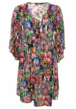 Madam-T YAGAVA - Robe De Jour - Schwarz, Rosa -Madam-T Soldes 2022 5c15e79b3c64452886c8b9552d60eb5c