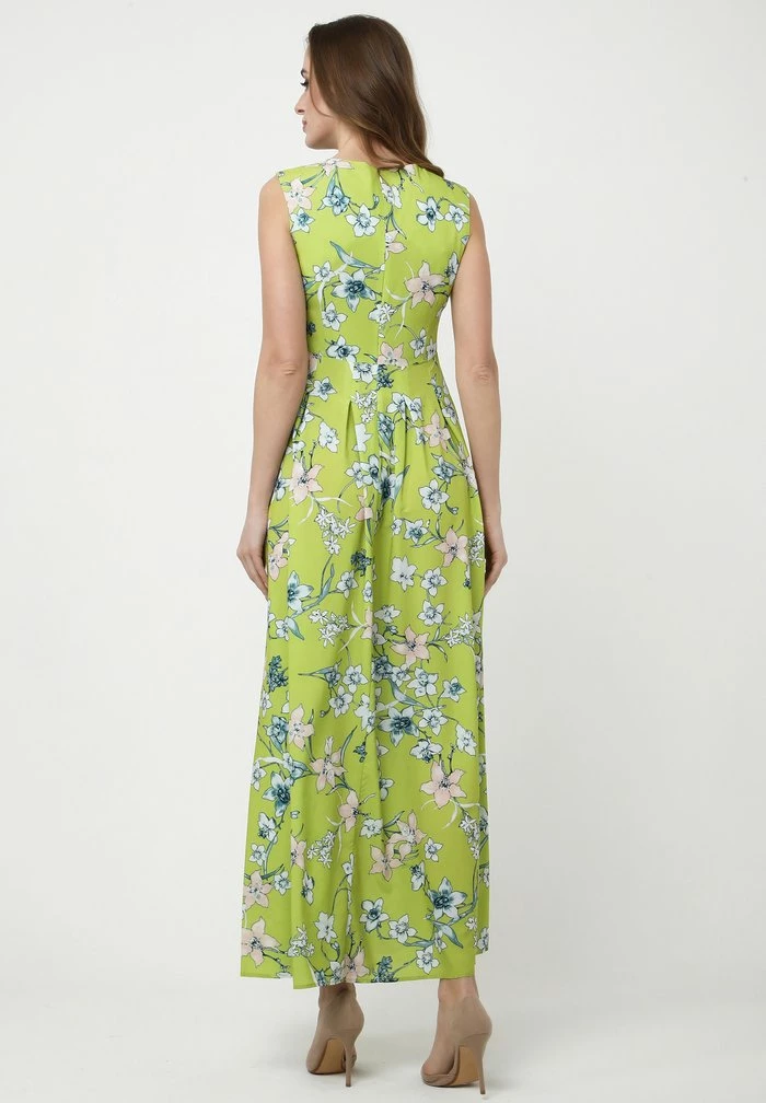 Madam-T KANTRI - Robe Longue - Hellgrün, Weiß 3 Madam-T KANTRI - Robe Longue - Hellgrün, Weiß – Image 3