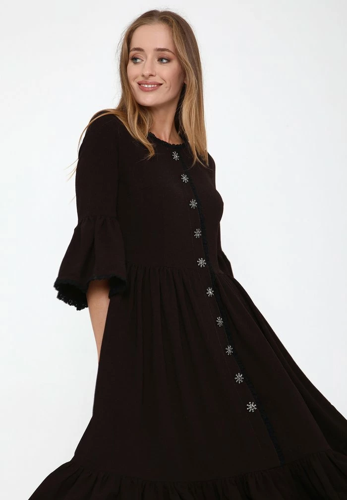 Madam-T CHIARA - Robe Chemise - Braun 5 Madam-T CHIARA - Robe Chemise - Braun – Image 5