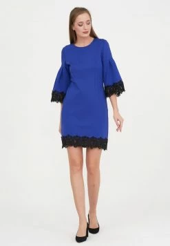 Madam-T DEGA - Robe Fourreau - Blue -Madam-T Soldes 2022 5c6ee5d74840433fa011e8cacb321a09