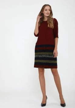 Madam-T FERULE - Robe De Jour - Wein Rot, Hellgrün -Madam-T Soldes 2022 5c82b09e1e2d47f59a7846cb9e9c4880