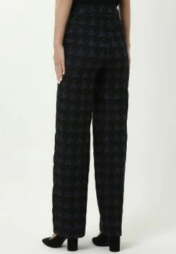 Madam-T MARIL - Pantalon Classique - Schwarz/blau -Madam-T Soldes 2022 5cc4a9123b3540588f91317ea92e8294