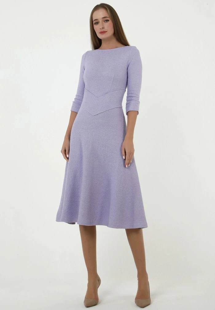 Madam-T YANNA - Robe En Jersey - Lila 2 Madam-T YANNA - Robe En Jersey - Lila – Image 2