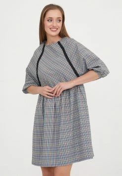 Madam-T ADAMASA - Robe De Jour - Grau Gelb