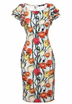 Madam-T Robe De Jour - Hellgrau Rot -Madam-T Soldes 2022 5d1a53dc4c0c48feadabf1f8a0ac5dad