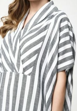 Madam-T KORNA - Robe Longue - Schwarz/weiß -Madam-T Soldes 2022 5da55754862f4036ad2bb4a932246552