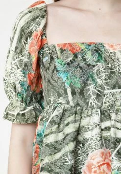 Madam-T Robe De Jour - Khaki, Koralle -Madam-T Soldes 2022 5dc476d49a1744a88a35caa50a80e951