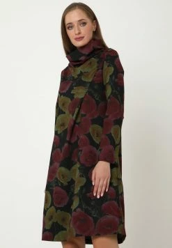 Madam-T ALLTAGSKLEID LEELINA - Robe De Jour - Schwarz, Weinrot