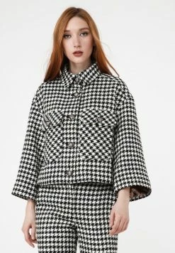 Madam-T SOFI - Veste Mi-saison - Weiß Schwarz