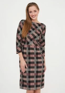 Madam-T MUARA - Robe Fourreau - Bla Askk/beige