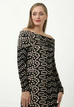 Madam-T KLEID JANINE - Robe Fourreau - Schwarz/creme -Madam-T Soldes 2022 5f94d39feb9345798c8939159c23bb8e