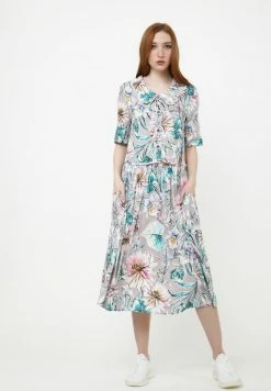 Madam-T BELLA - Robe De Jour - Grau, Aqua -Madam-T Soldes 2022 5fa5d0cea9944351ab4f974f204aabad