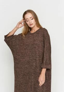 Madam-T FAILA - Robe En Jersey - Marron -Madam-T Soldes 2022 5fde1714d5664af68146abf1b312e214