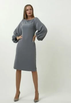 Madam-T KLEID ULANA - Robe De Jour - Lichtgrau -Madam-T Soldes 2022 602b9e1be0ea40ed8a3f575e15df0e40