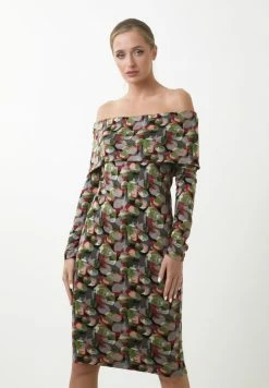 Madam-T JANINE - Robe Fourreau - Grau, Grün 6 Madam-T JANINE - Robe Fourreau - Grau, Grün -Madam-T Soldes 2022 6039440801c445e5b858582d81e8e778