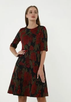 Madam-T Robe De Jour - Schwarz Terrakotta 10 Madam-T Robe De Jour - Schwarz Terrakotta -Madam-T Soldes 2022 605d8c2fb921474881185d8bbc09ea16