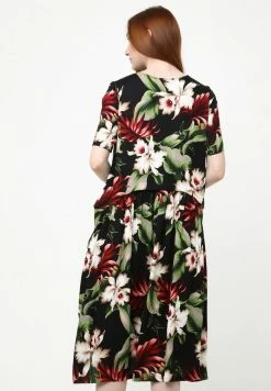 Madam-T Robe De Jour - Schwarz, Grün -Madam-T Soldes 2022 6087776cb18344f48d9d51fa2b5630d8