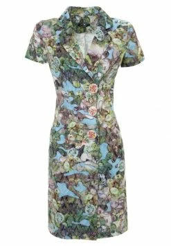 Madam-T Robe Chemise - Hellblau, Grün -Madam-T Soldes 2022 608a0d144a8646cdabe23327c1ca0b74
