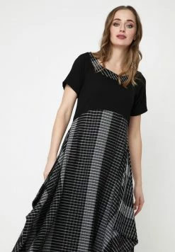 Madam-T NIGDA - Robe De Jour - Schwarz, Weiß -Madam-T Soldes 2022 60ace5b1f1cd4f859a9482a68cb676bb