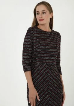 Madam-T RECANA - Robe Fourreau - Grau Weinrot -Madam-T Soldes 2022 6147f9c0cf474490bc19a9b8ad053b57