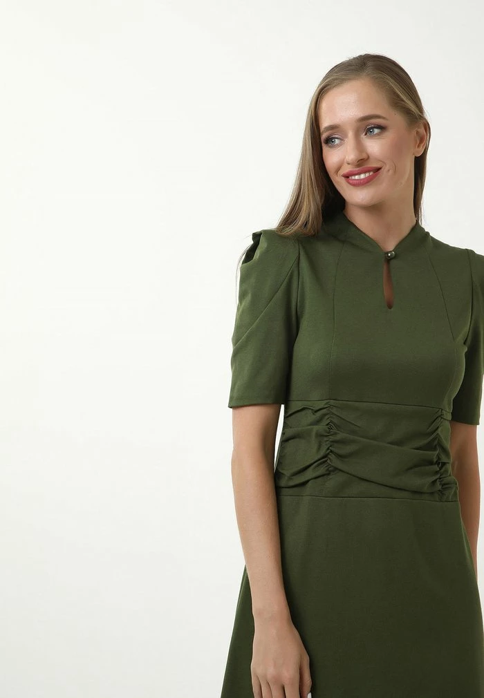 Madam-T BRENTA - Robe Fourreau - Khakifarben 3 Madam-T BRENTA - Robe Fourreau - Khakifarben – Image 3