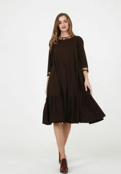 Madam-T Robe De Jour - Braun