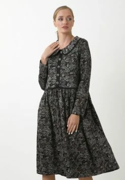 Madam-T KLEID BELLA - Robe Chemise - Schwarz, Braun -Madam-T Soldes 2022 62cb5c2f38fd4243abdc5146dcd99c08